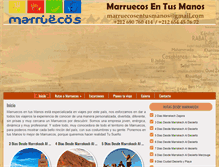 Tablet Screenshot of marruecosentusmanos.com